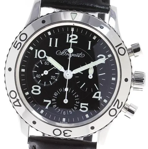 Breguet Type XX - XXI - XXII 3800 39mm Stainless steel Black