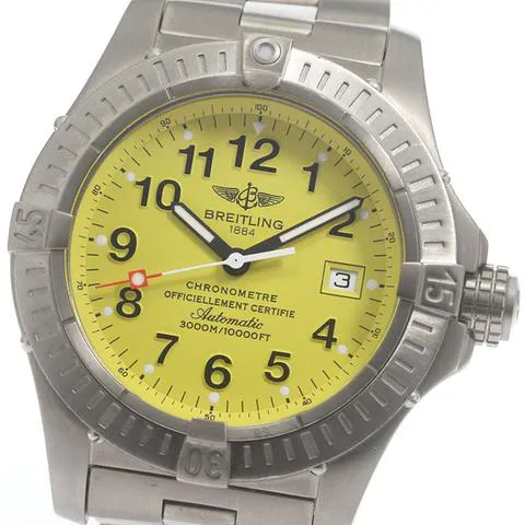 Breitling Avenger E17370 44mm Titanium Yellow