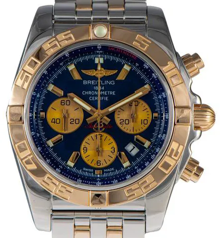 Breitling Chronomat 44 CB011012 44mm Yellow gold and Stainless steel Blue