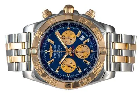 Breitling Chronomat 44 CB011012 44mm Yellow gold and Stainless steel Blue 3