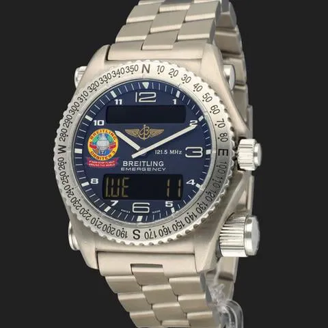 Breitling Emergency E56121 43mm Titanium Blue