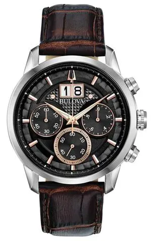 Bulova Classic 96B311 44mm Stainless steel Black