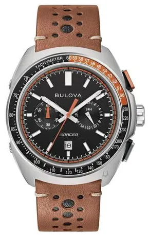 Bulova 98B427 42mm Stainless steel Black