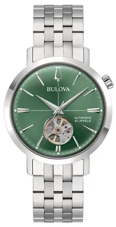 Bulova 96A319 38mm Stainless steel Green