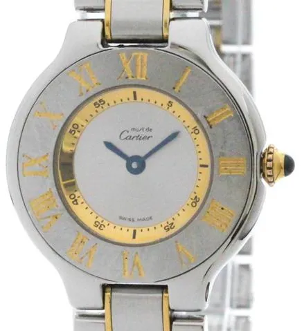 Cartier 21 Must de Cartier W10073R6 28mm Yellow gold and Stainless steel Silver