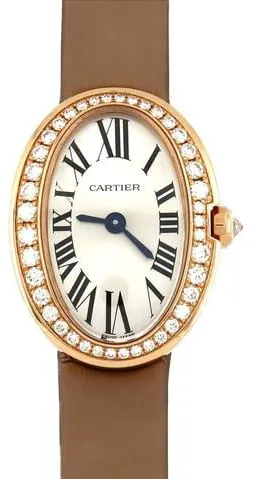 Cartier Baignoire wb520028 19mm Rose gold Silver