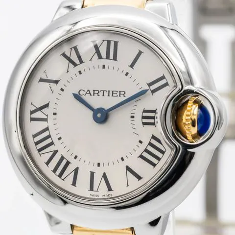 Cartier Ballon Bleu 28mm W69007Z3 28mm Yellow gold and Stainless steel White 3