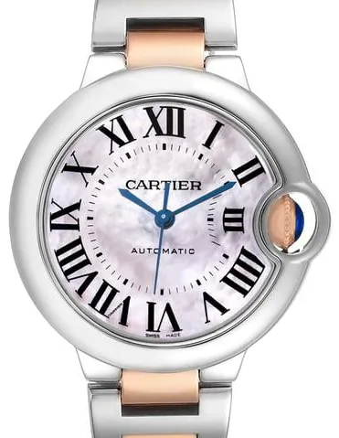 Cartier Ballon Bleu 33mm W6920098 33mm Stainless steel Mother-of-pearl