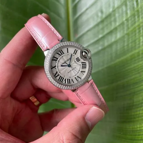 Cartier Ballon Bleu 33mm WE902037 33mm White gold Silver 2