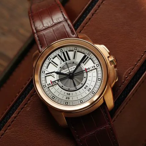 Cartier Caliber W7100004 45mm Rose gold Silver