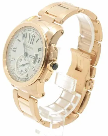 Cartier Caliber W7100018 42mm Rose gold Silver 2