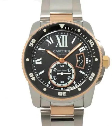 Cartier Calibre de Cartier Diver 43mm Rose gold Black