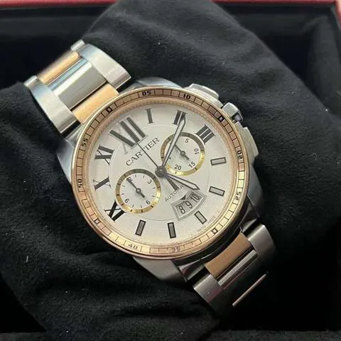 Cartier Calibre de Cartier W7100042 42mm Yellow gold and Stainless steel Silver 1