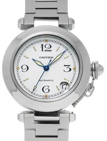 Cartier Pasha C W31015M7 35mm Stainless steel White