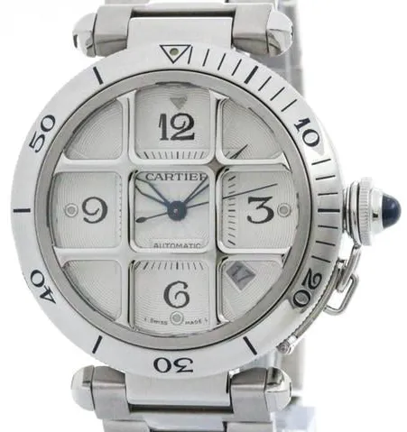 Cartier Pasha W31040H3 38mm Stainless steel Silver