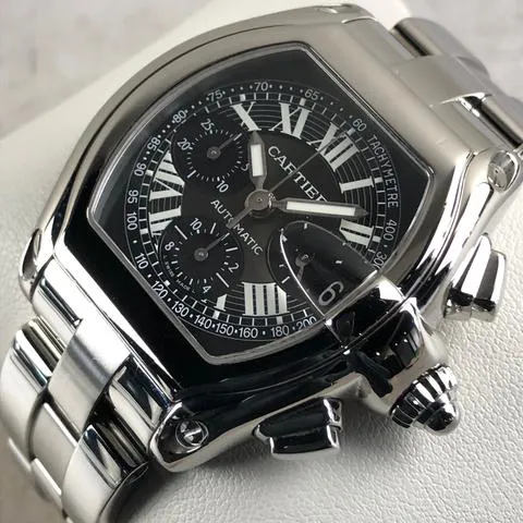 Cartier Roadster W62007X6 43mm Stainless steel Black