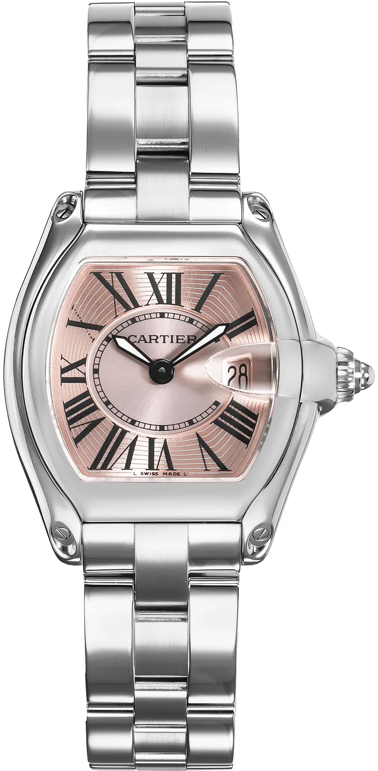 Cartier Roadster W62017V3 29mm Stainless steel Rose