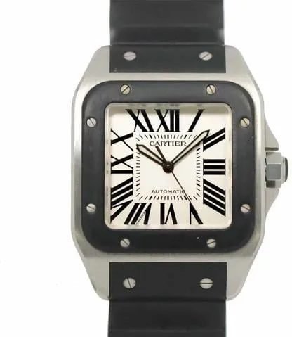 Cartier Santos 100 W20121U2 38mm Stainless steel Silver