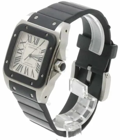 Cartier Santos 100 W20121U2 38mm Stainless steel Silver 1