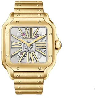 Cartier Santos de Cartier WHSA0042 Yellow gold Skeletonized