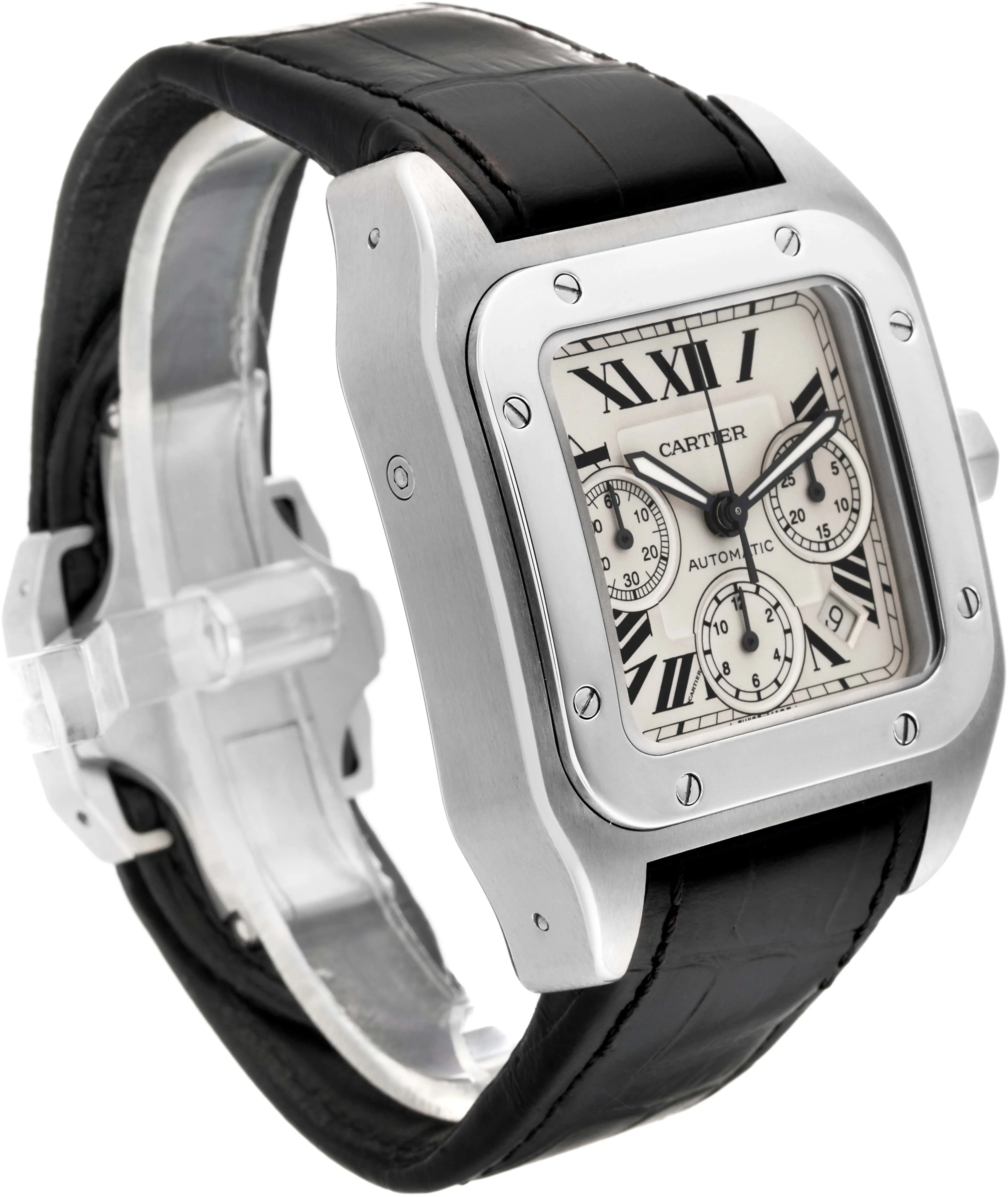 Cartier Santos W20090X8 42mm Stainless steel Silver 2