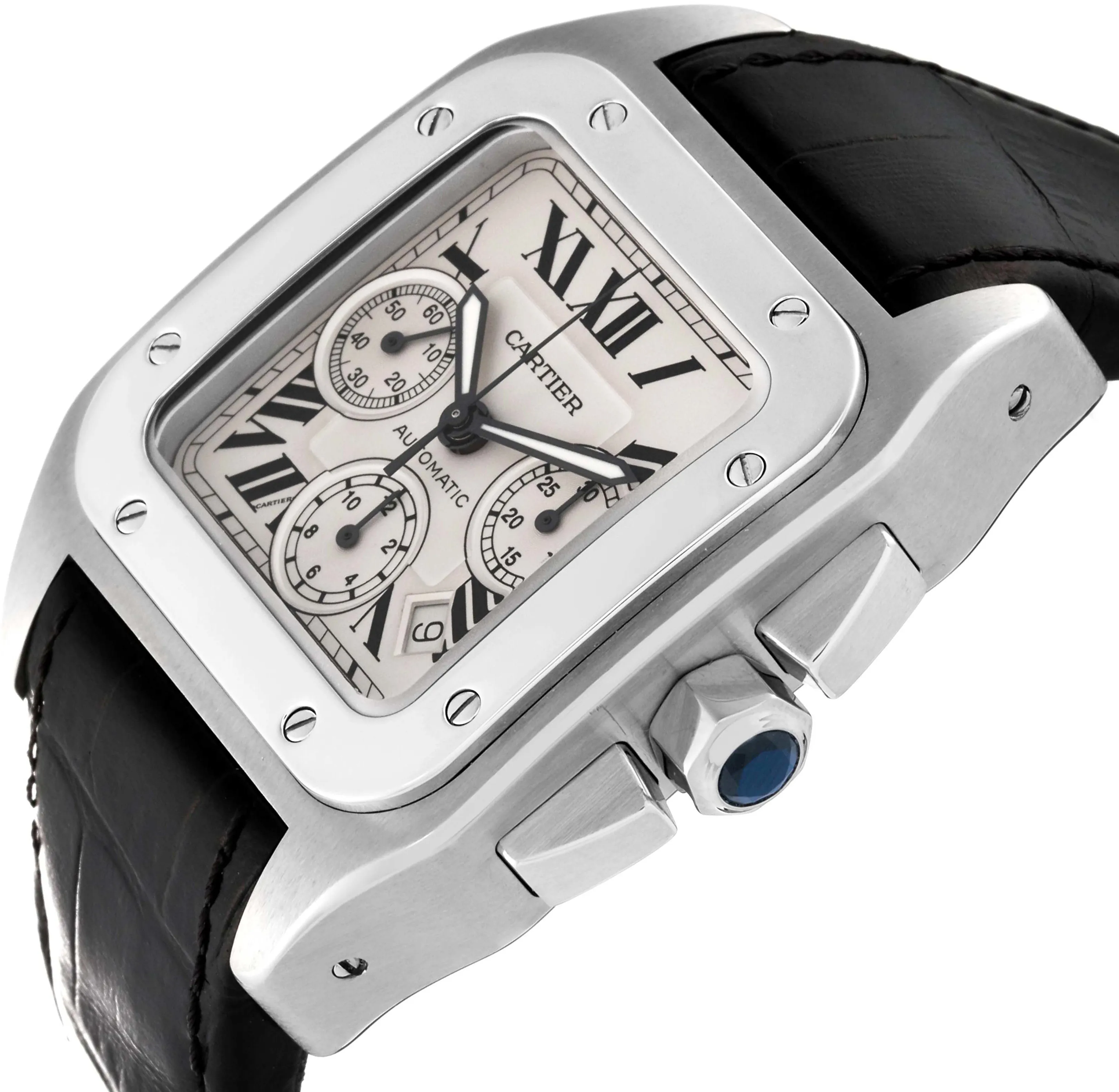 Cartier Santos W20090X8 42mm Stainless steel Silver 4