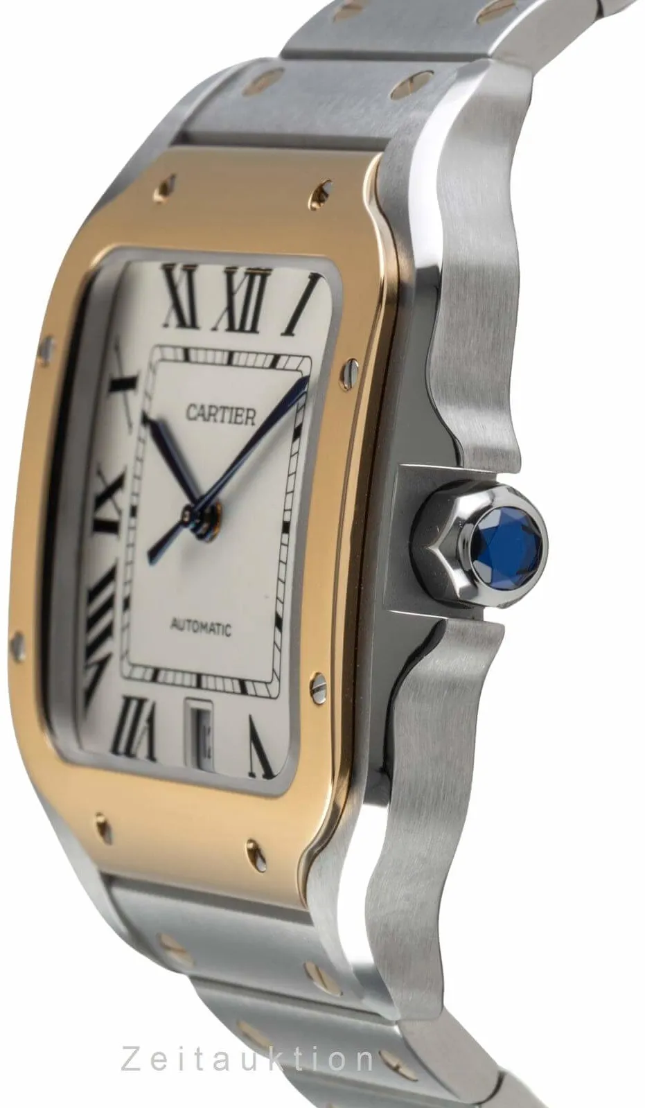 Cartier Santos W2SA0006 38mm Yellow gold and Stainless steel Silver 5