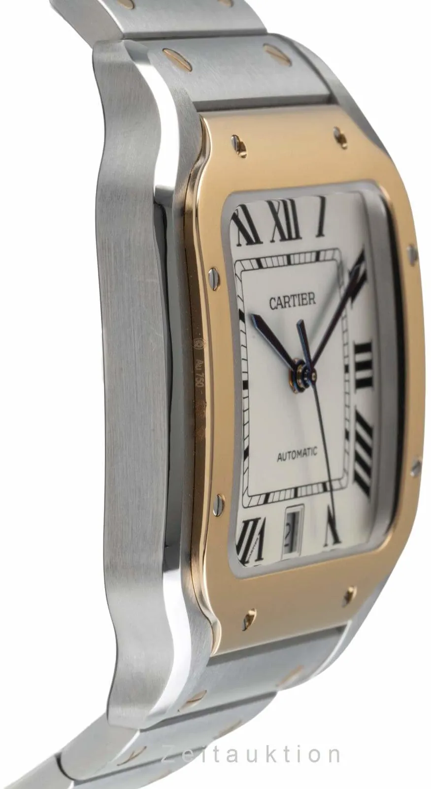 Cartier Santos W2SA0006 38mm Yellow gold and Stainless steel Silver 6