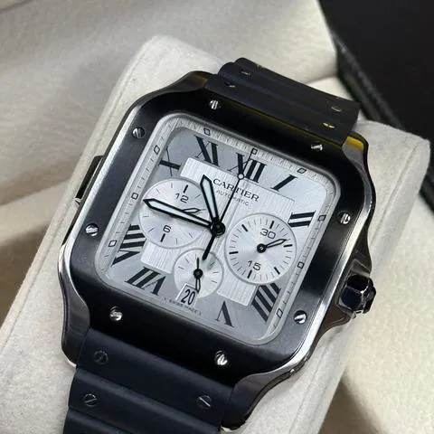 Cartier Santos WSSA0017 43.3mm Stainless steel Silver