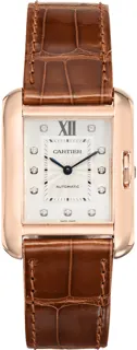 Cartier Tank Anglaise WJTA0006 Rose gold Silver