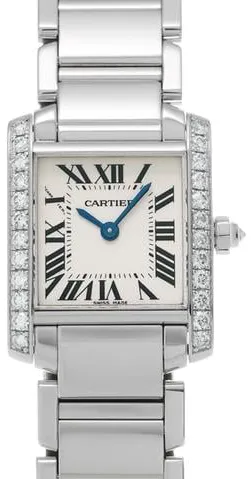 Cartier Tank Française W4TA0008 20mm White gold Silver