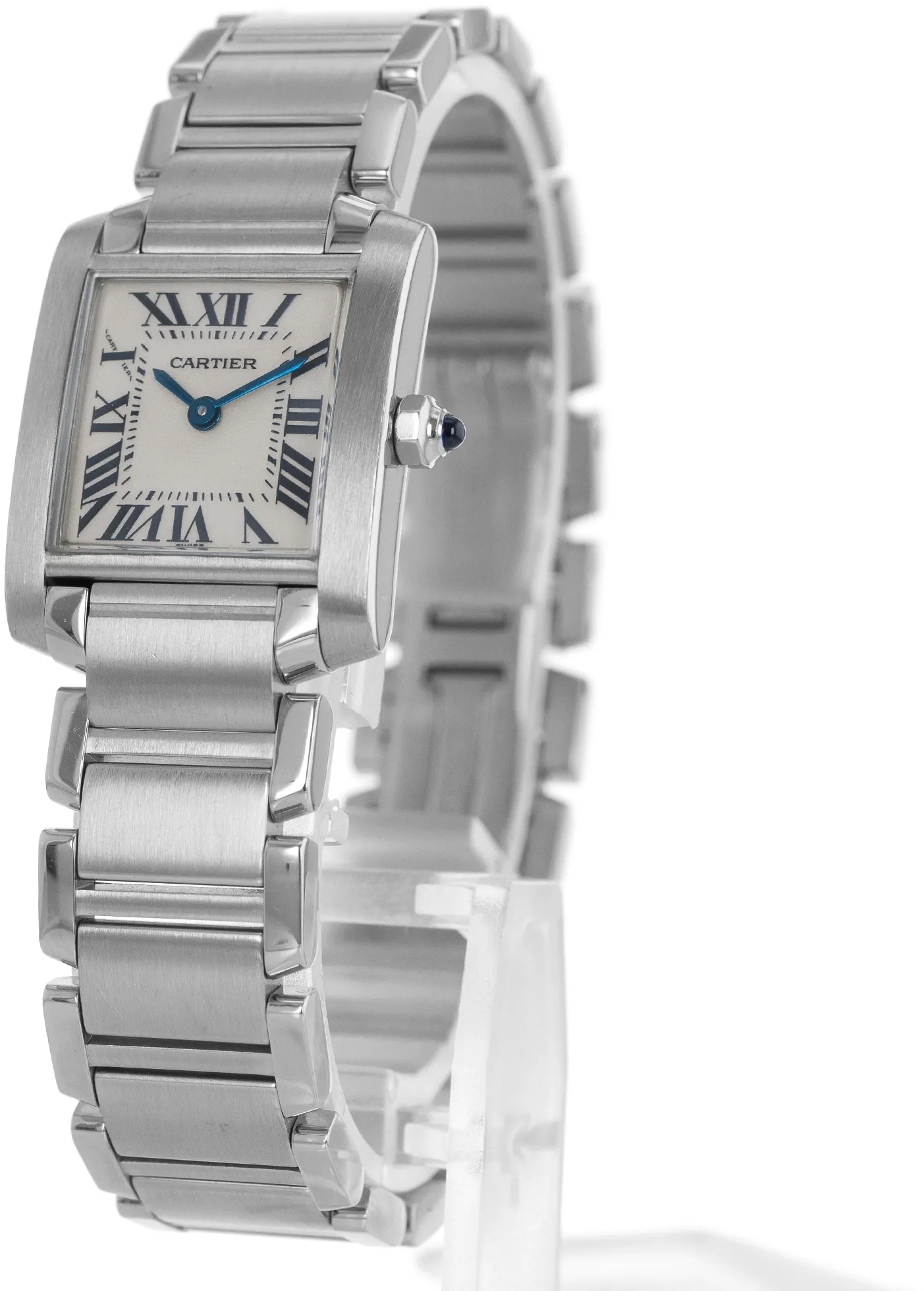 Cartier Tank Française W51008Q3/2384 20mm Stainless steel Silver 2