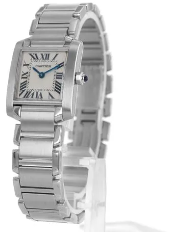 Cartier Tank Française W51008Q3/2384 20mm Stainless steel Silver 2