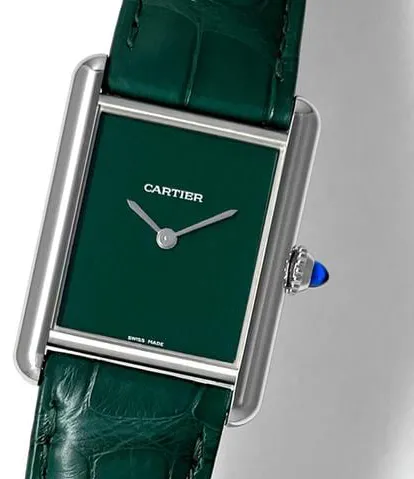 Cartier Tank WSTA0056 33.5mm Stainless steel Green