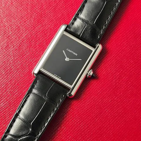 Cartier Tank WSTA0072 33.5mm Stainless steel Black