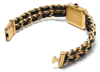 Chanel Première H0001 20mm Yellow gold Black 3