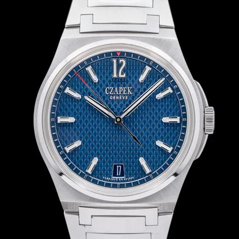 Czapek & Cie 40.5mm Stainless steel Blue