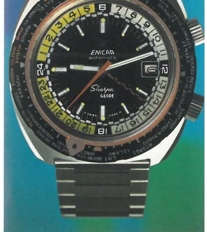 Enicar Sherpa 166-35-04 43mm Stainless steel Black 9