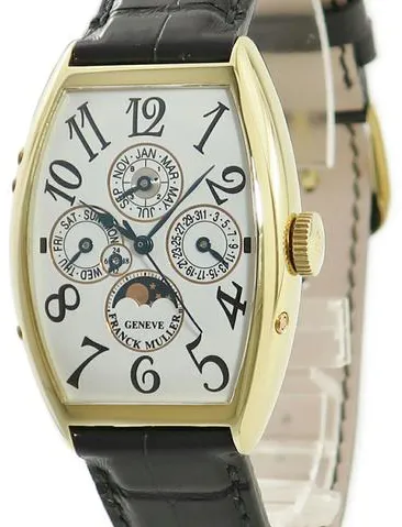 Franck Muller 5850 QP 32mm Yellow gold Silver