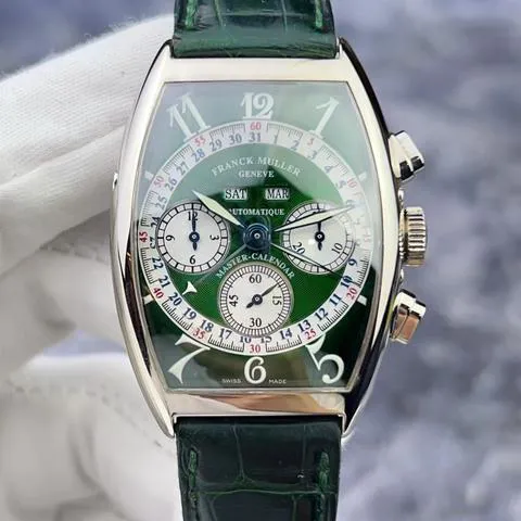 Franck Muller 6850 CC 34mm White gold Green