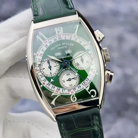 Franck Muller 6850 CC 34mm White gold Green 1