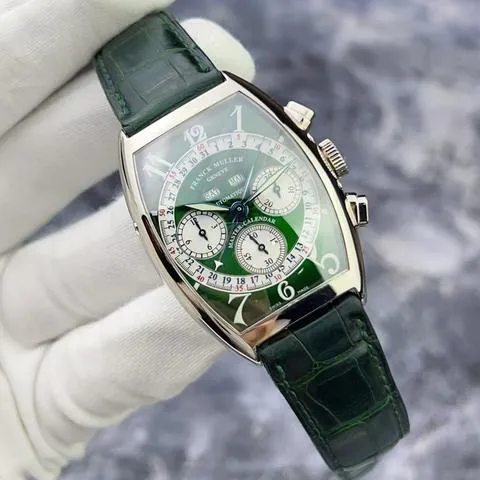 Franck Muller 6850 CC 34mm White gold Green 3