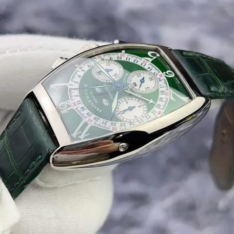 Franck Muller 6850 CC 34mm White gold Green 4