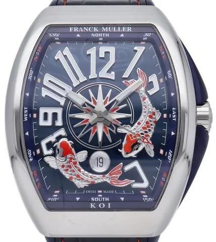 Franck Muller Vanguard V45SCDT AC BL KOI 53.5mm Stainless steel Blue