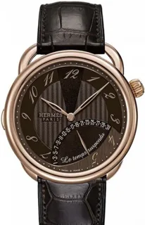 Hermès Arceau 038093WW00 Rose gold Brown