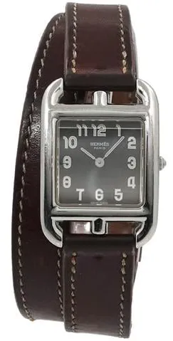 Hermès Cape Cod 33mm Stainless steel Gray