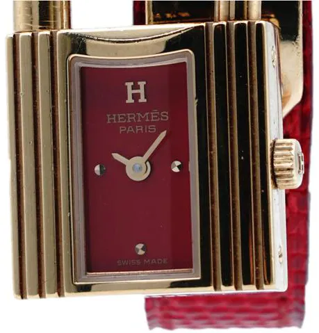 Hermès KE1.201 20mm Yellow gold Red