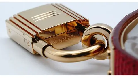 Hermès KE1.201 20mm Yellow gold Red 8