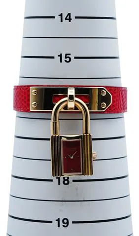 Hermès KE1.201 20mm Yellow gold Red 11