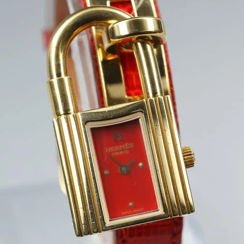 Hermès Kelly 20mm Stainless steel Red